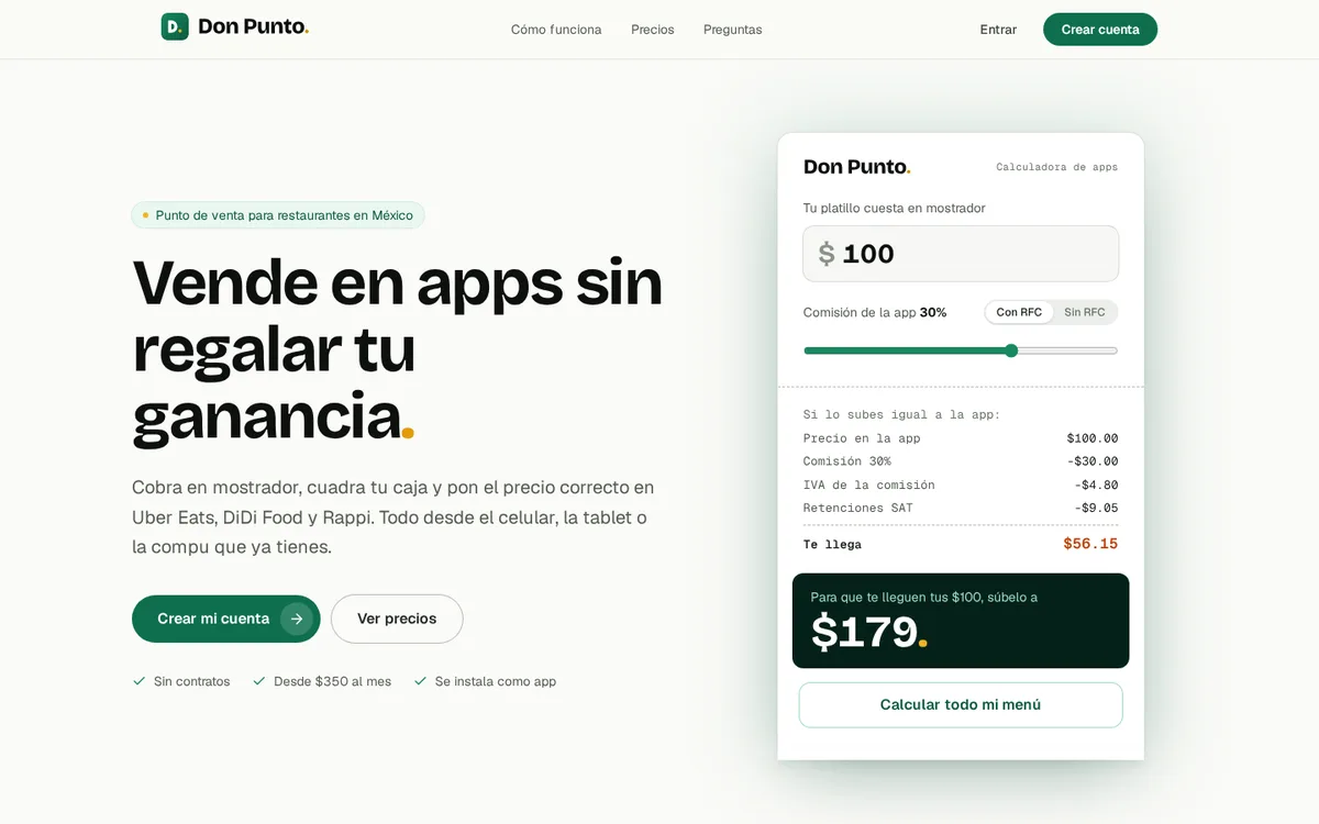 Sitio web de Don Punto